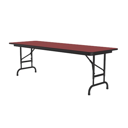 Correll CFA Adjustable HPL Folding Tables 24x60 Red CFA2460PX-35